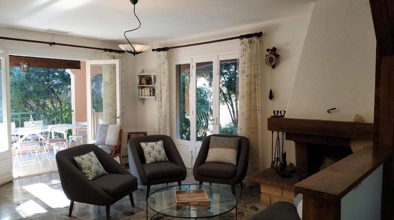 Villa Les Trois Chenes, Piscine Privee & Vue Mer Sur Golfe De Saint Tropez لي إيسامبر المظهر الخارجي الصورة